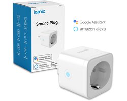 Iqonic Slimme Stekker - Smart Plug - Met Tijdschakelaar en Energiemeter - Voor Binnen - 16A - 1 Stuk