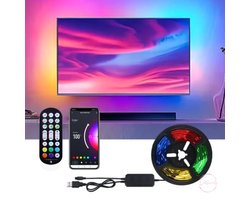 led strip verlichting strips 5 meter - led-tv-achtergrondverlichting - Led strip game lamp woonkamer - Playstation verlichting