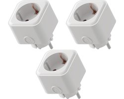 Ledvion - 3X Smart Stekker, 3600W, Slim Wifi-stopcontact, Wifi Smart Home, Smart Plug, Tijdschakelaar