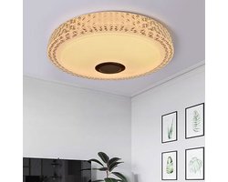 Lifa - LED Plafondlamp met Bluetooth speaker - 24W led lamp - Ø 33cm - RGB - Met App en afstandsbediening - 3000K-6500K - Nachtlamp en wekker - Ceiling light – Slaapkamer lamp - Kinderlampen - Plafond verlichting - Smart lamp - Dimbaar