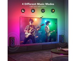 Lumini Tv Backlight RT - Slimme Led verlichting - Ambient light - Led verlichting Tv - Led strips - led verlichting - led light - Lumini TV LED Strips - RGBIC Verlichting voor TV - Slimme Ambient Light - Gaming Modus - Kleurrijke Sfeer LED - camera