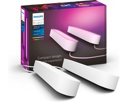 PhilipPhilips Hue Play lightbar - wit en gekleurd licht - wit - 2-pack - basis