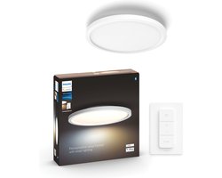 Philips Hue Aurelle paneellamp - warm tot koelwit licht - rond - 1 dimmer switch