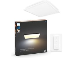 Philips Hue Aurelle paneellamp - White Ambiance - vierkant - klein - Bluetooth - incl. 1 dimmer switch