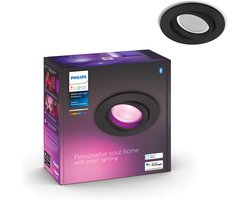 Philips Hue Centura inbouwspot - wit en gekleurd licht - 1-spot - zwart - rond - Bluetooth