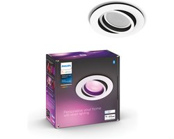 Philips Hue Centura Inbouwspot - wit en gekleurd licht - GU10 - Wit - 6W - Rond - Bluetooth