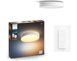 Philips Hue Enrave plafondlamp - warm tot koelwit licht - wit - 38cm - 1 dimmer switch