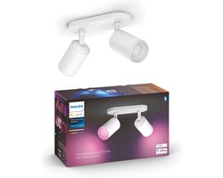 Philips Hue Fugato opbouwspot - wit en gekleurd licht - 2-spots - wit