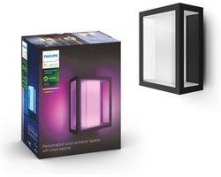 Philips Hue Impress muurlamp - wit en gekleurd licht - zwart - breed