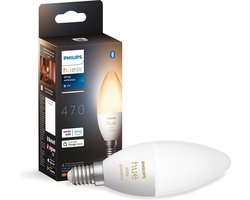 Philips Hue Kaarslamp Lichtbron E14 - warm tot koelwit licht - 5,2W - Bluetooth