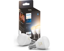 Philips Hue kogellamp - warm- tot koelwit licht - 2-pack - E14