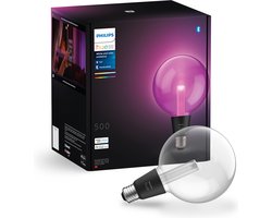 Philips Hue Lightguide globelamp G125 - wit en gekleurd licht - E27