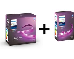 Philips Hue Lightstrip Plus 3m bundel wit en gekleurd licht - 3 Meter Led Strip - Verlengbaar - Dimbaar