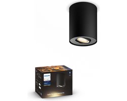 Philips Hue Pillar opbouwspot - warm tot koelwit licht - 1-spot - zwart