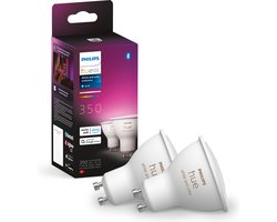 Philips Hue spot - wit en gekleurd licht - 2-pack - GU10