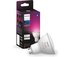 Philips Hue Slimme Lichtbron GU10 Spot - wit en gekleurd licht - 5,7W - Bluetooth