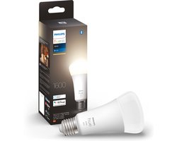 Philips Hue Slimme Verlichting Standaard Lichtbron E27 - zachtwit licht - 15,5W - Bluetooth - 1 stuk