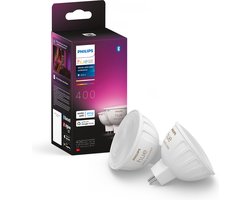 Philips Hue spot - wit en gekleurd licht- 2 pack - MR16