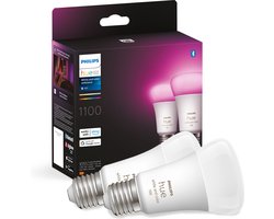 Philips Hue standaardlamp - wit en gekleurd - 2-pack - E27 -1100lm