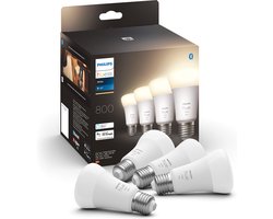 Philips Hue standaardlamp - warmwit licht - 4-pack - E27 - 800lm