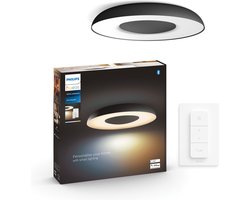 Philips Hue Still plafondlamp - White Ambiance - zwart - Bluetooth - incl. 1 dimmer switch