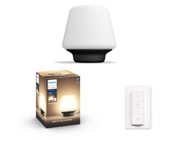 Philips Hue Wellness Tafellamp - White Ambiance - E27 - Zwart - 8,5W - Bluetooth - incl. Dimmer Switch