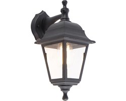 QAZQA capital - Klassieke Wandlamp voor buiten - 1 lichts - D 197 mm - Zwart - Buitenverlichting