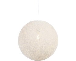 QAZQA corda - Moderne Hanglamp - 1 lichts - Ø 450 mm - Wit - Woonkamer | Slaapkamer