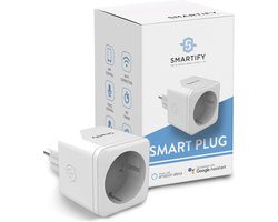 Smartify Slimme Stekker - Smart Plug - Incl. Tijdschakelaar & Energiemeter