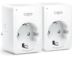 TP-Link Tapo P100 - Slimme Stekker - Smart Plug - 2 stuks - WiFi Stopcontact