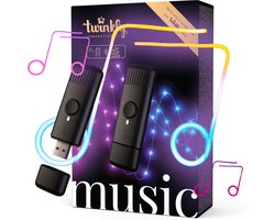 Twinkly Music – Bluetooth en Wi-Fi USB-geluidssensor voor Twinkly Smart LED-lampjes om te Synchroniseren met Muziek