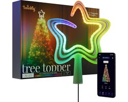 Twinkly Piek/kerstboom topper - RGBW - 30 lamps - Warm Wit - LED - USBC - Binnenverlichting - Decoratie - Wit