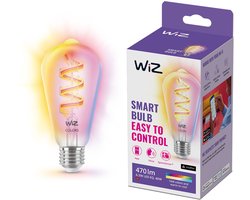 WiZ Edison Filament - Slimme LED-verlichting - Gekleurd en Wit licht - E27 - 40W - Transparant - Wi-Fi