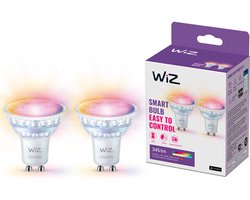 WiZ Spot 2-pack - Slimme LED Verlichting - Gekleurd en Wit Licht - GU10 - 50W - Wi-Fi