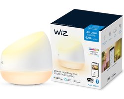 WiZ Squire Tafellamp Slimme LED verlichting - Gekleurd en Wit Licht - Wi-Fi - Transparant