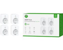 WOOX R6118 4 PACK - Smart Plug - Energy Monitoring - Alexa & Google Assistant - No Hub Required