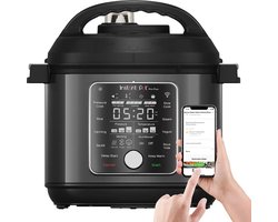 Instant Pot Pro Plus Smart 10-in-1 Multicooker 5,7L met Wi-fi- Drukkoker, Slowcooker, Rijstkoker, Stoomkoker, Sauteren, Warmer, Sous-vide, Yoghurtmaker, NutriBoost, Inmaakpot