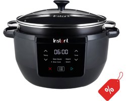 Instant Pot Superior 4-in-1 Slow Cooker 7,2 L - Slow Koken, Stomen, Sudderen/Braden en Warm Houden