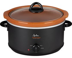 Jata JEOL2135 - Slowcooker - Terracotta schaal met glazen deksel - 3,5 liter inhoud - 180 Watt