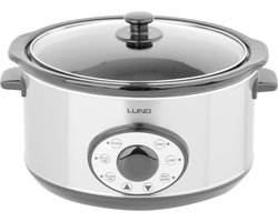 LUND Slowcooker met timer - 280W - 4,5L