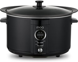 MOA Slowcooker Digitaal - 6,5 liter - Zwart - BPA vrij - SC65DB