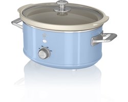 Swan Retro 3.5 L Slowcooker Blauw