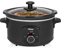 Tristar Slowcooker VS-3915 - 3.5 liter - Keramische binnenpan - Warmhoudfunctie - PFAS vrij - Zwart