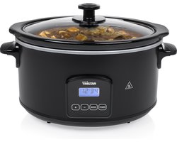 Tristar Slowcooker VS-3920 - 4.5 liter - Digitale Slowcooker - Keramische binnenpan - Warmhoudfunctie - PFAS Vrij - Zwart