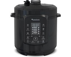 TurboTronic DPC9 Digitale Snelkookpan – Hogedrukpan - 6 Liter – Zwart