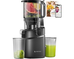 AMZCHEF Automatic Cold Press Juicer 250W - Grote Invoeropening & Drievoudig Filter