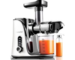 AMZCHEF - Slow Juicer - 2 Snelheden - Hoge Sapopbrengst - Wit