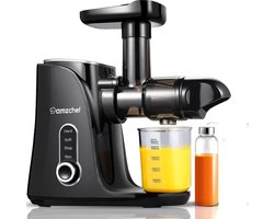 AMZCHEF - Slow Juicer Sapcentrifuge - Zwart