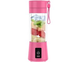 Draagbare slowjuicer Elektrische JuDraagbare slowjuicer Elektrische Juicer blender smoothie Usb Mini Fruit Mixer blender to go Voedsel Milkshake Multifunctionele Sap Maker Machine Oplaadbare, roze, pink