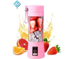 Draagbare slowjuicer Elektrische Juicer blender smoothie Usb Mini Fruit Mixer blender to go Voedsel Milkshake Multifunctionele Sap Maker Machine Oplaadbare, paars